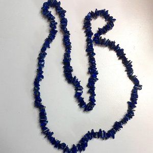 Lapis Lazuli Chipped Strung Necklace